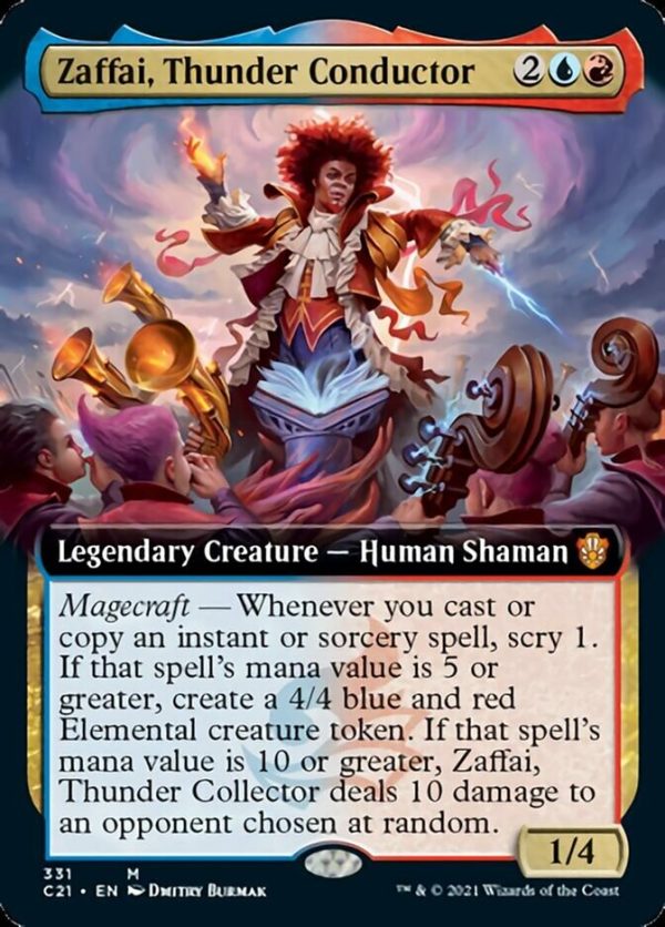 Zaffai, Thunder Conductor (Extended Art) [Commander 2021] Supply