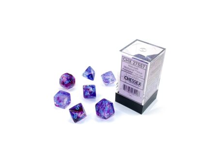 Chessex Nebula Nocturnal Blue Luminary 7-Die Set Sale