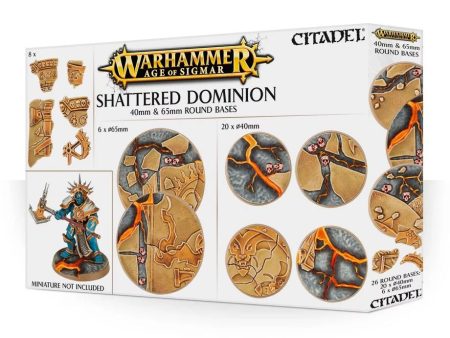 Citadel Shattered Dominion 65mm & 40mm Round Bases For Sale