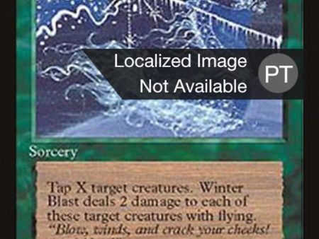 Winter Blast [Fourth Edition (Foreign Black Border)] For Sale