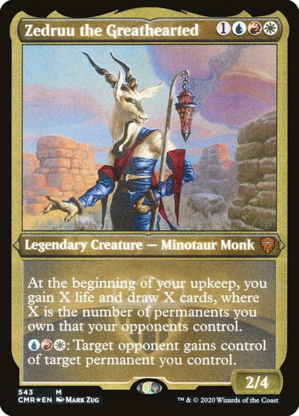 Zedruu the Greathearted (Etched) [Commander Legends] Sale