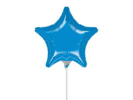 Metallic Blue Star Foil Balloon 9in Sale