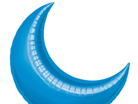 Blue Crescent Super Shape Balloon 26in Hot on Sale