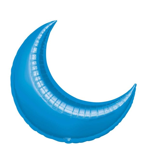 Blue Crescent Super Shape Balloon 26in Hot on Sale