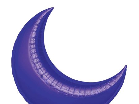 Purple Crescent Super Shape Balloon  26in Online Hot Sale