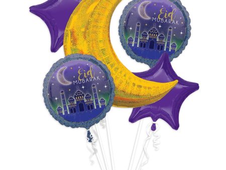 EID Balloon Bouquet 5pcs Supply