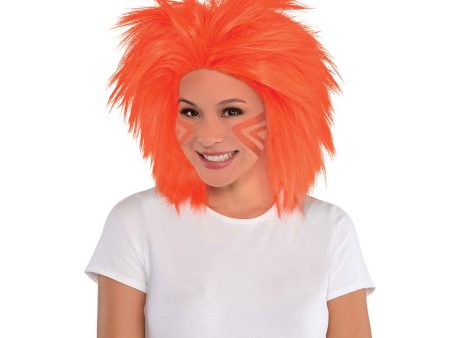 Orange Crazy Wig Discount