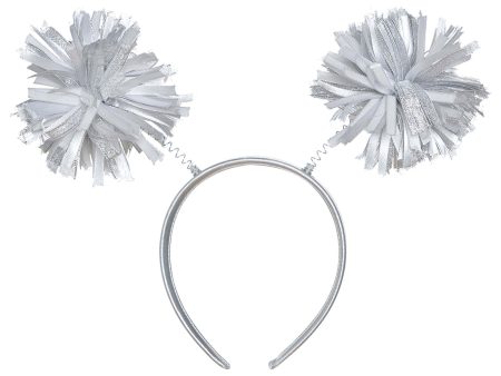 Silver Pom Pom Headbopper on Sale