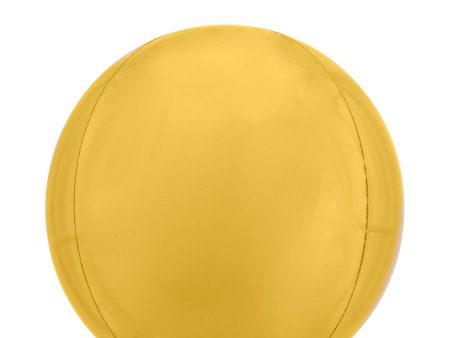 Gold Orbz Foil Balloon 38x40cm Cheap