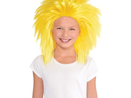 Yellow Crazy Wig Hot on Sale