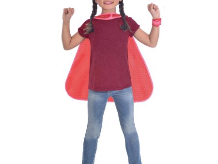 Child PJ Mask Owlette Cape Set Costume 4-8 Years Supply