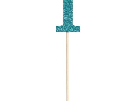 1 Blue Large Glitter Pick Hot on Sale