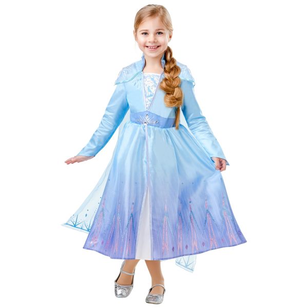 Child Disney Frozen 2 Elsa Deluxe Costume Cheap