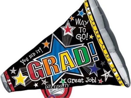 Graduation Megaphone Mini Shape Balloon Supply