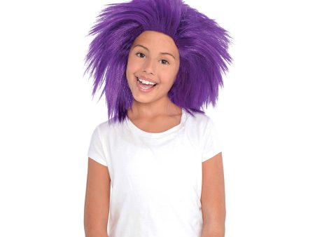 Purple Crazy Wig Hot on Sale