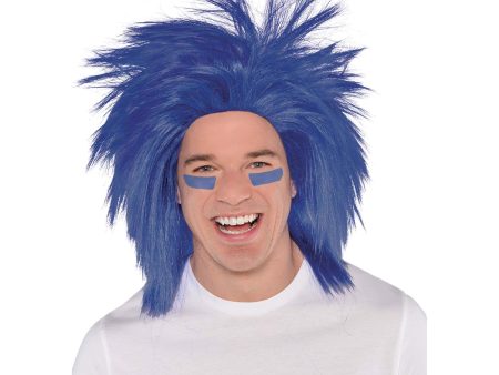 Blue Crazy Wig For Sale